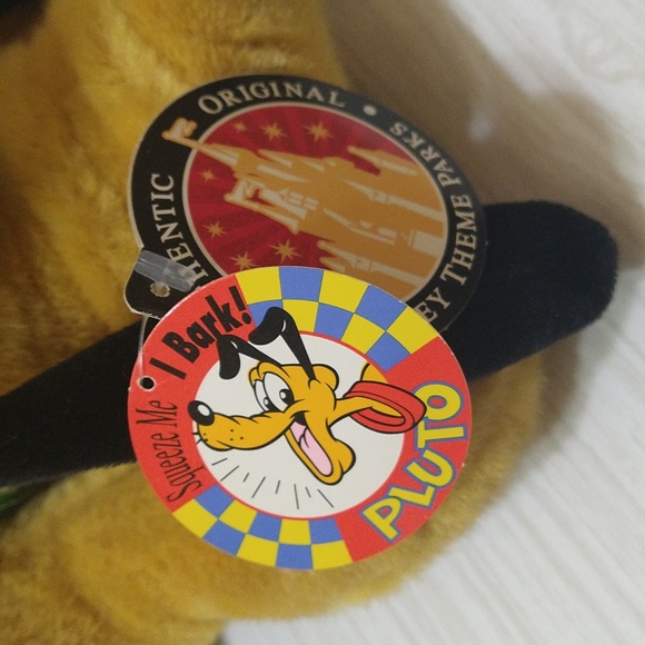 Vintage 1980's Squeezable Barking Pluto Authentic Disney - Picture 3 of 7
